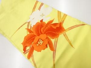 蘭模様織出し名古屋帯